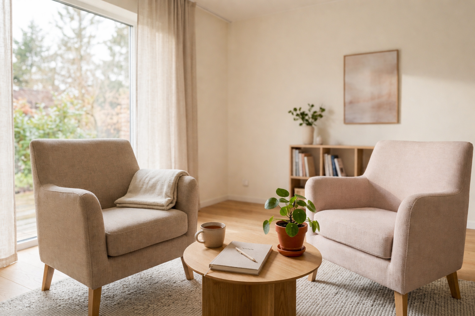 Consultorio psicológico acogedor